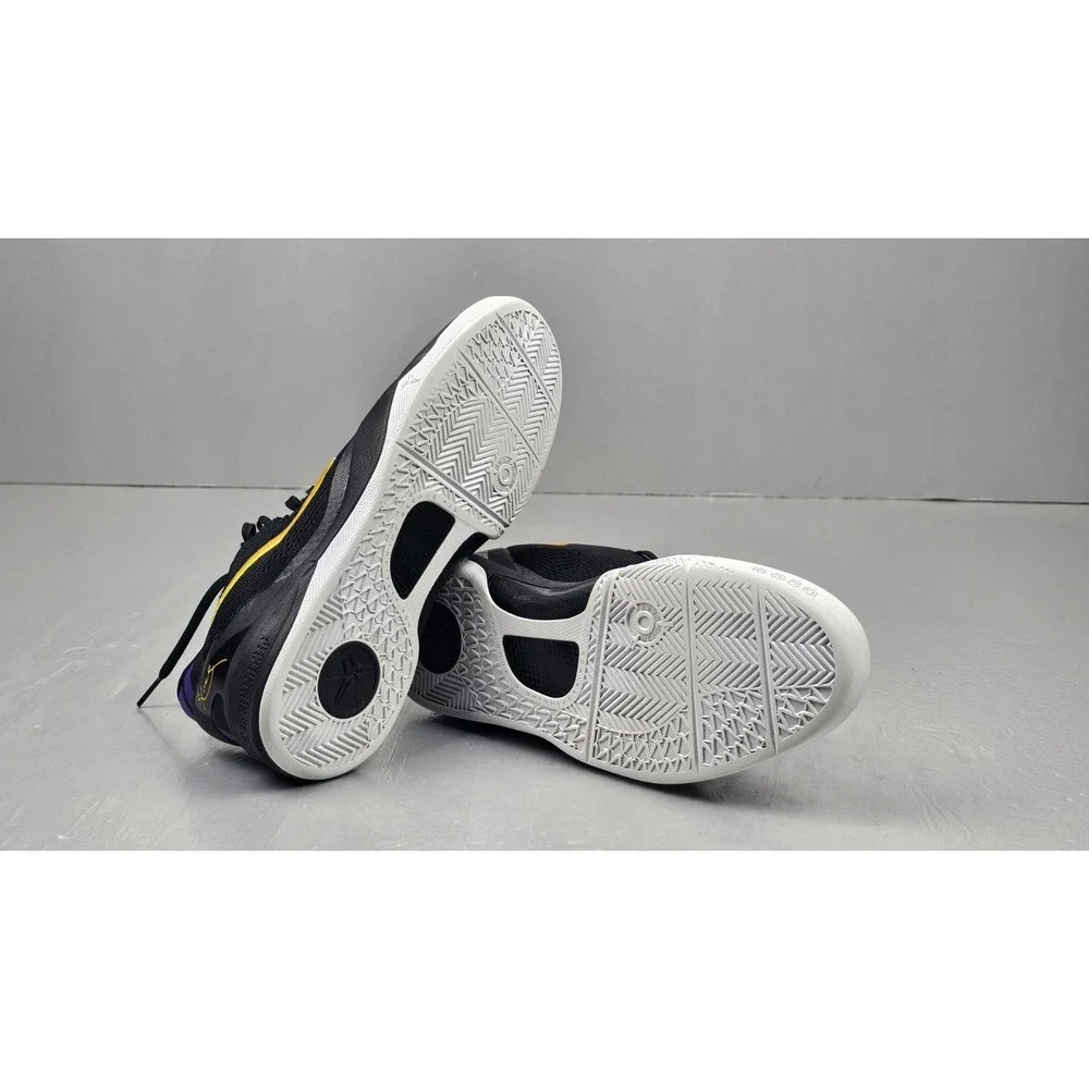 Nike Kobe 8 GS Lakers Away Basketball Shoes GS 7Y Womens 8.5 Black FN0266-002‎